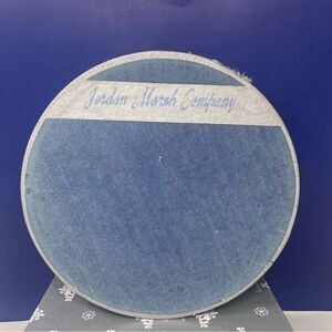Jordan Marsh Company Blue Hat Box Vintage Collectables